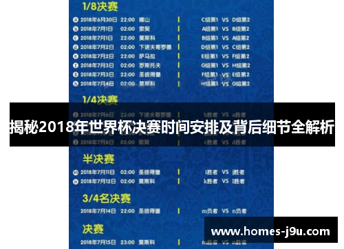 揭秘2018年世界杯决赛时间安排及背后细节全解析